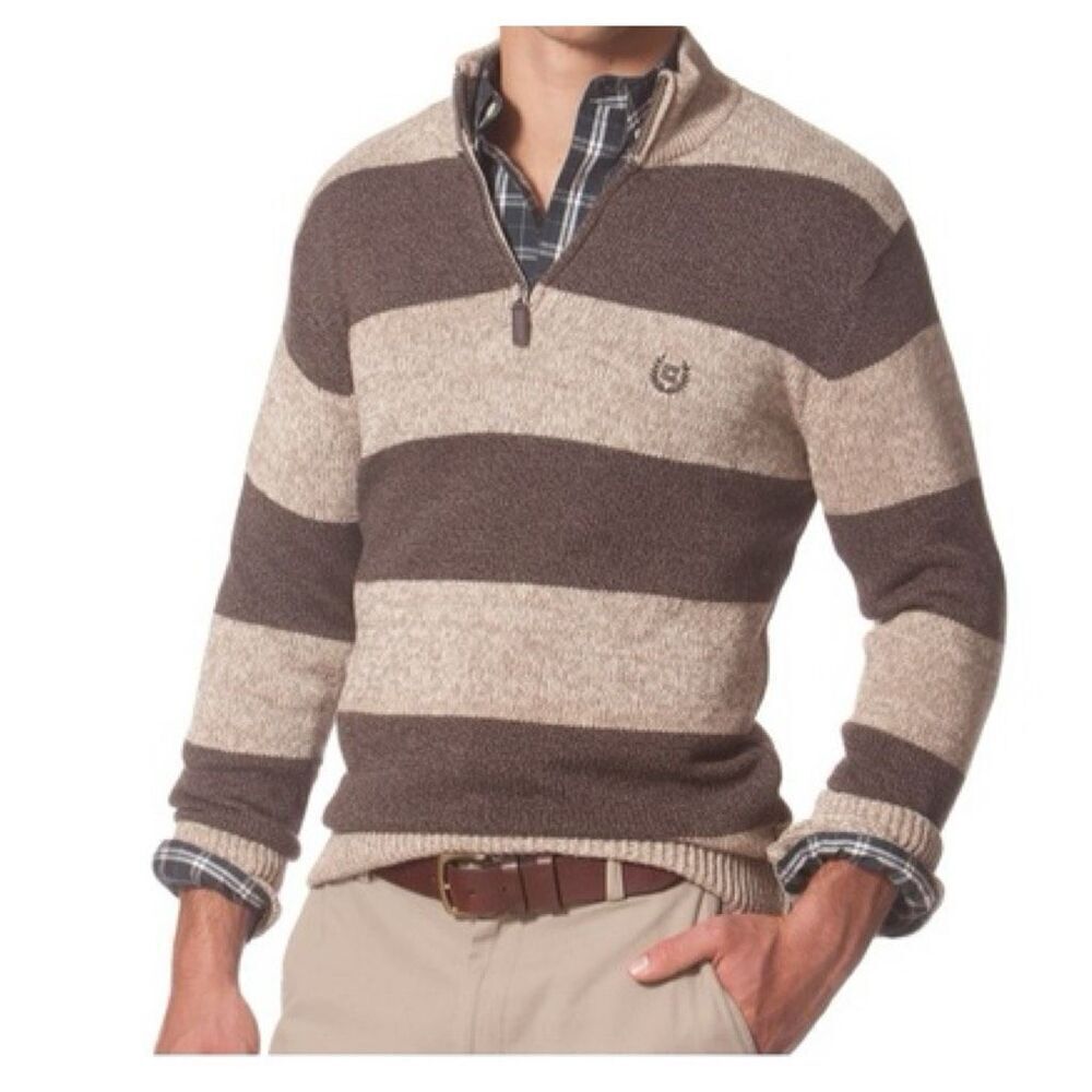 Chaps size XL men’s striped preppy casual style sweater